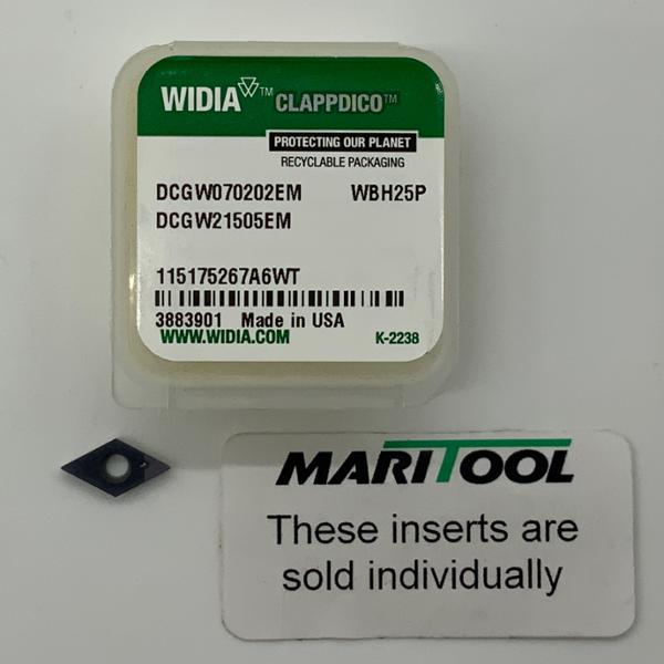 Widia DCGW070202EM WBH25P ( DCGW21505EM )