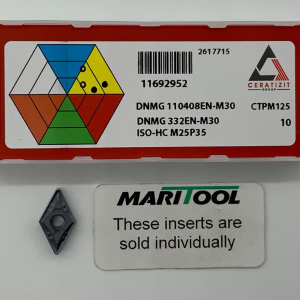 Ceratizit DNMG110408EN M30 CTPM125 ( DNMG332EN M30 )