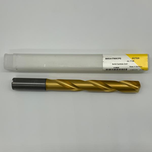 Kennametal Solid Carbide 2 Flute Drill .7047 (17.9mm) Cutting Dia X 4.92 Flute Length Coolant Thru