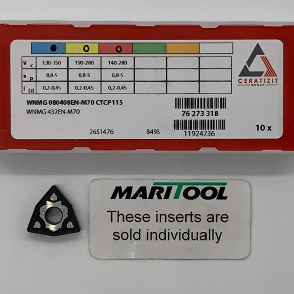 Ceratizit WNMG080408EN M70 CTCP115 ( WNMG432EN M70 )