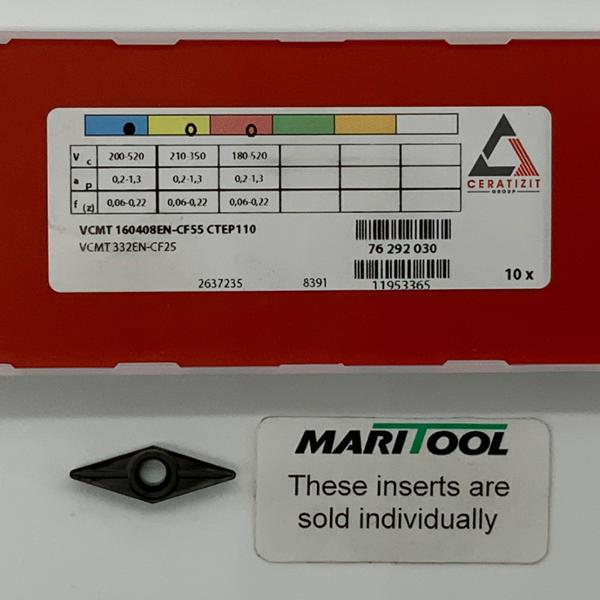 Ceratizit VCMT160408EN CF55 CTEP110 ( VCMT332EN CF25 )