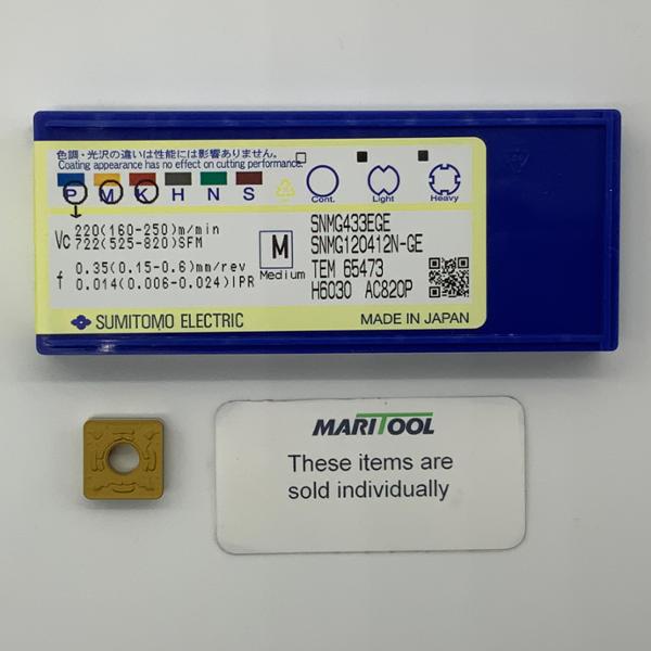 Sumitomo SNMG120412N-GE AC820P ( SNMG433EGE )