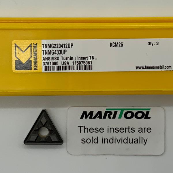 Kennametal TNMG220412UP KCM25 ( TNMG433UP )