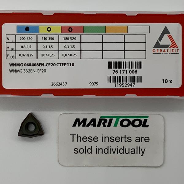 Ceratizit WNMG060408EN CF20 CTEP110 ( WNMG332EN CF20 )