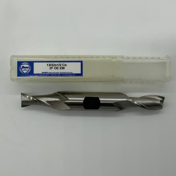 ToolMex HSS Double Ended 2 Flute Endmill .4063 (13/32) Cutting Dia X .83 Flute Length