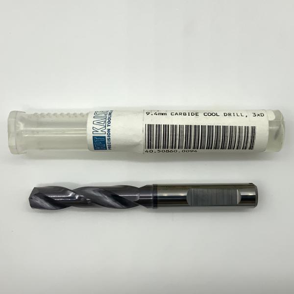 Sphinx Solid Carbide 2 Flute Drill .3701 (9.4mm) Cutting Dia X 1.44 Flute Length Coolant Thru