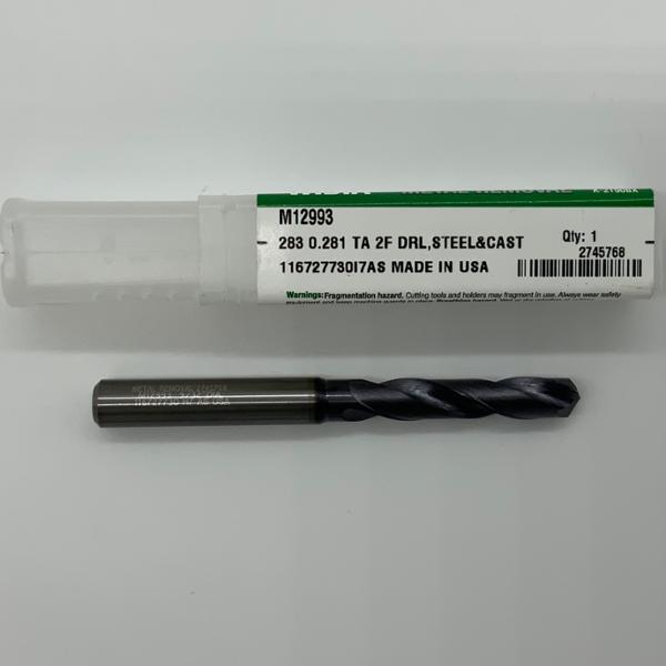 Widia Solid Carbide 2 Flute Drill .2812 (9/32) Cutting Dia X 1.34 Flute Length