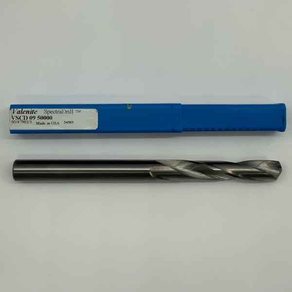 Valenite Solid Carbide 2 Flute Drill .5000 (1/2”) Cutting Dia X 2.70 Flute Length Coolant Thru