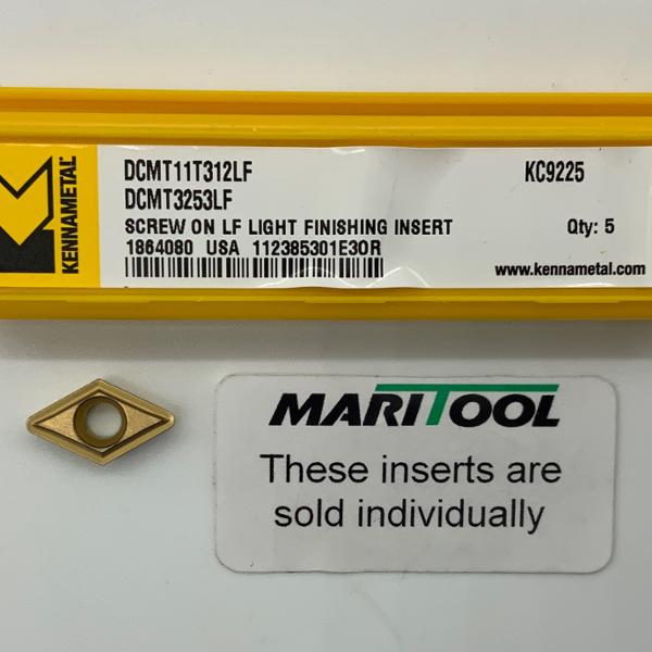Kennametal DCMT11T312LF KC9225 ( DCMT3253LF )