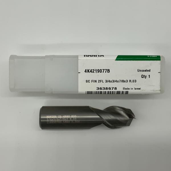 Widia Solid Carbide 2 Flute Endmill .7500 (3/4”) Cutting Dia X .88 Flute Length With .03” Corner Radius