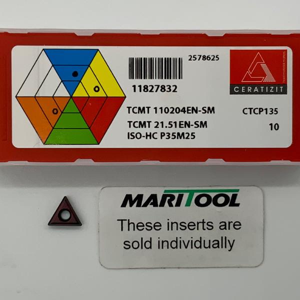 Ceratizit TCMT110204EN SM CTCP135 ( TNMT21.51EN SM )