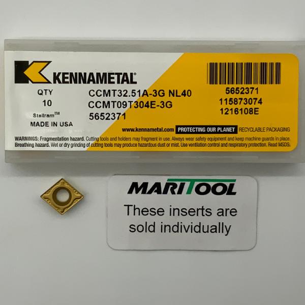 Kennametal CCMT09T304E 3G NL40 ( CCMT32.51A 3G )