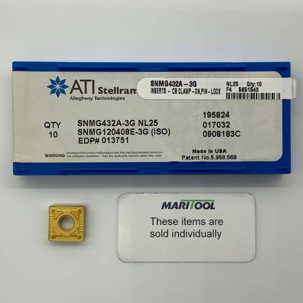 ATI Stellram SNMG120408E-3G NL25 ( SNMG432A-3G )