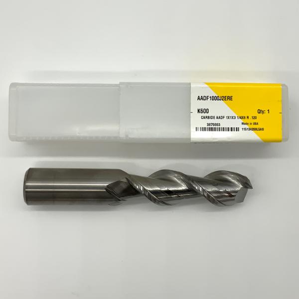 Kennametal Solid Carbide 2 Flute Endmill 1.000 (25.4mm) Cutting Dia X 3.25 Flute Length With .120” Corner Radius