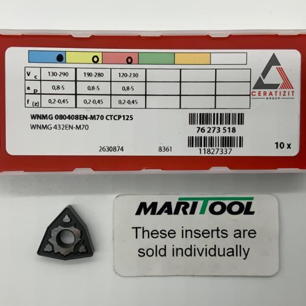 Ceratizit WNMG080408EN M70 CTCP125 ( WNMG432EN M70 )