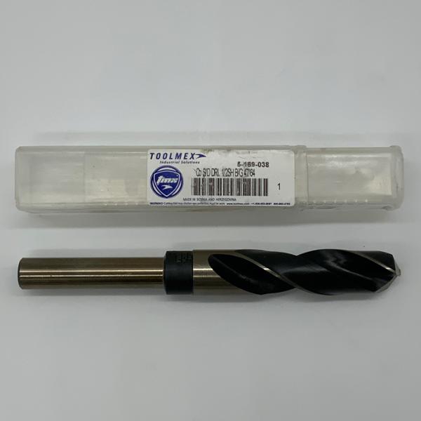 ToolMex HSS 2 Flute Drill .7344 (47/64) Cutting Dia X 2.22 Flute Length