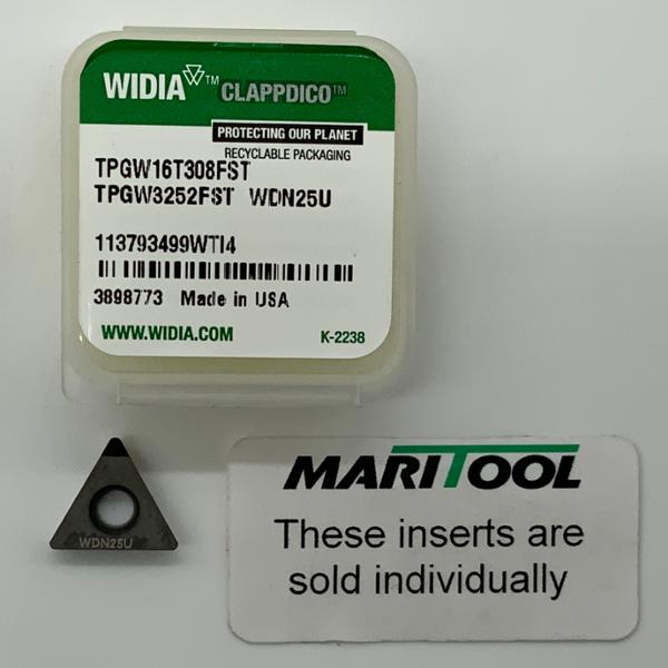 Widia TPGW16T308FST WDN25U ( TPGW3252FST )