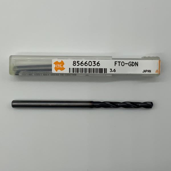 OSG Solid Carbide 2 Flute Drill .1417 (3.6mm) Cutting Dia X .96 Flute Length Coolant Thru