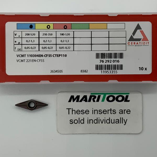 Ceratizit VCMT110304EN CF55 CTEP110 ( VCMT221EN CF55 )