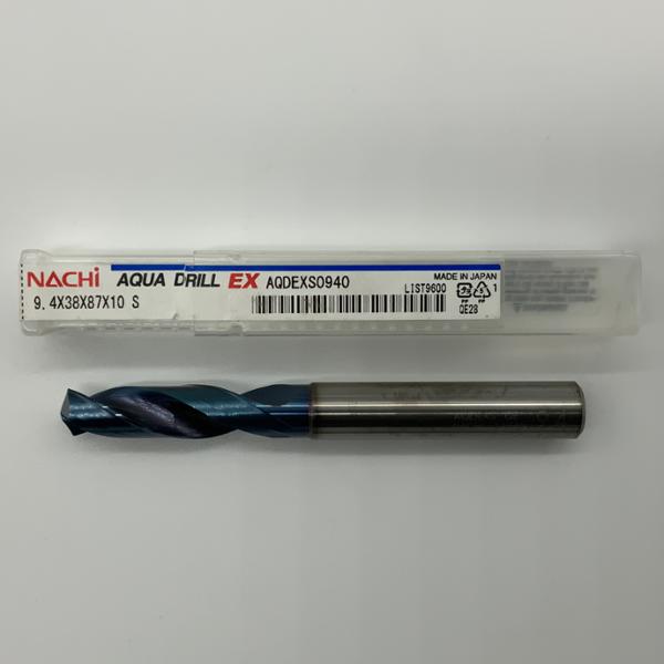 Nachi Solid Carbide 2 Flute Drill .3701 (9.4mm) Cutting Dia X 1.50 Flute Length