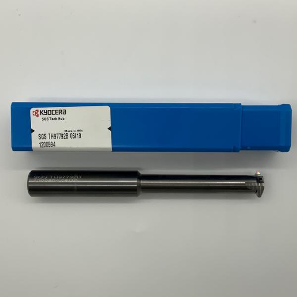 Kyocera Solid Carbide Keyseat Cutter .550 dia X .132 Thick with odd shape