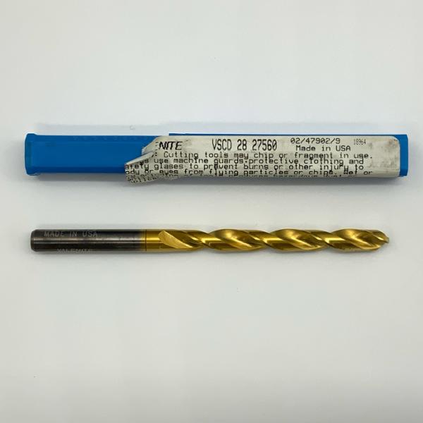 Valenite Solid Carbide 2 Flute Drill .2756 (7mm) Cutting Dia X 2.50 Flute Length