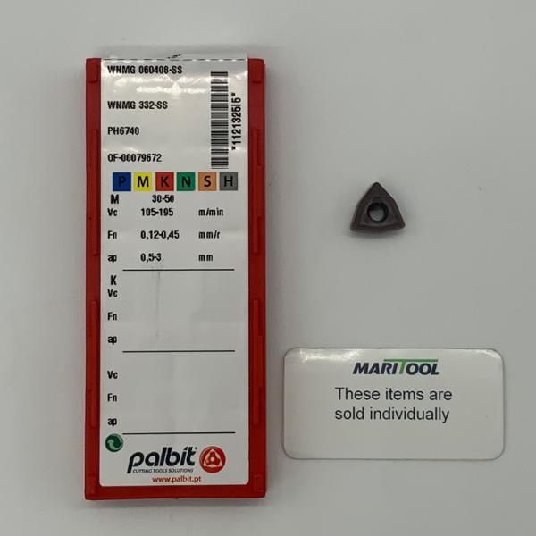 Palbit WNMG060408SS PH6740 ( WNMG332SS )