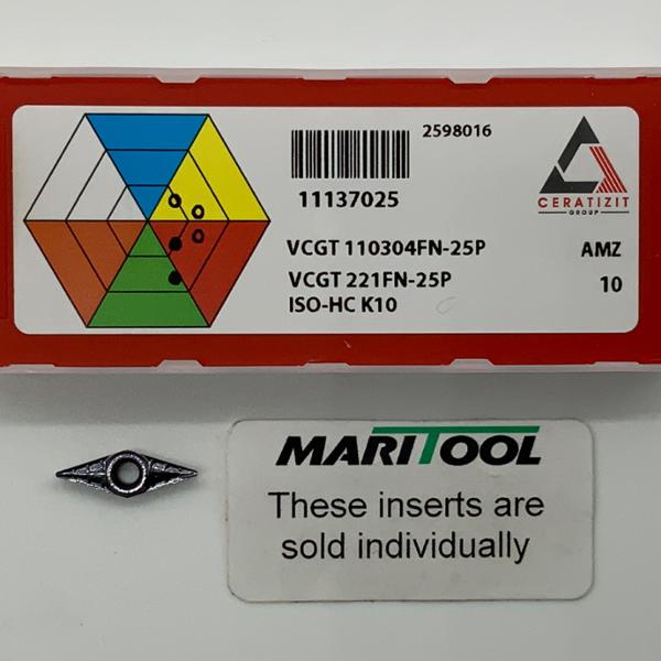Ceratizit VCGT110304FN 25P AMZ ( VCGT221FN 25P )