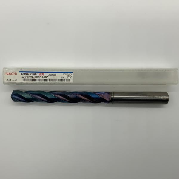 Nachi Solid Carbide 3 Flute Drill .5709 (14.5mm) Cutting Dia X 4.57 Flute Length Coolant Thru
