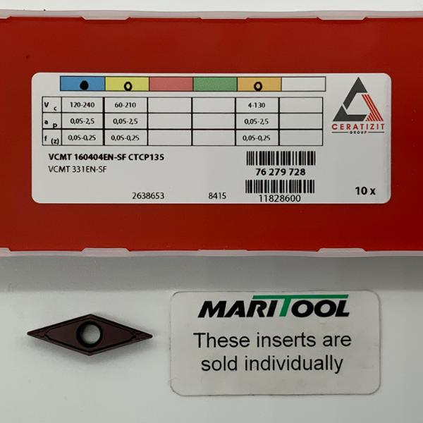 Ceratizit VCMT160404EN SF CTCP135 ( VCMT331EN SF )