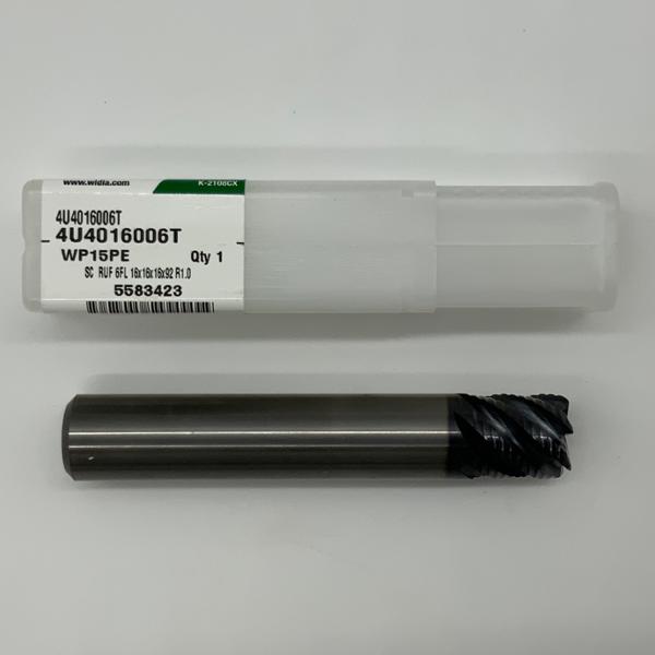 Widia Solid Carbide 6 Flute Endmill .6299 (16mm) Cutting Dia X .63 Flute Length With .039” Corner Radius