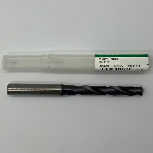 Widia Solid Carbide 2 Flute Drill .2638 (6.7mm) Cutting Dia X 1.80 Flute Length