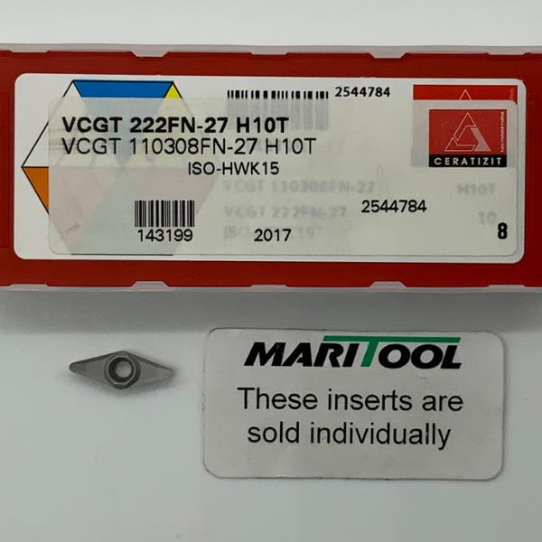Ceratizit VCGT110308FN 27 H10T ( VCGT222FN 27 )