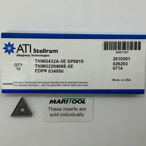 ATI Stellram TNMG220408E 5E SP0819 ( TNMG432A 5E )