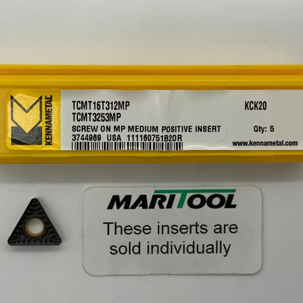 Kennametal TCMT16T312MP KCK20 ( TCMT3253MP )