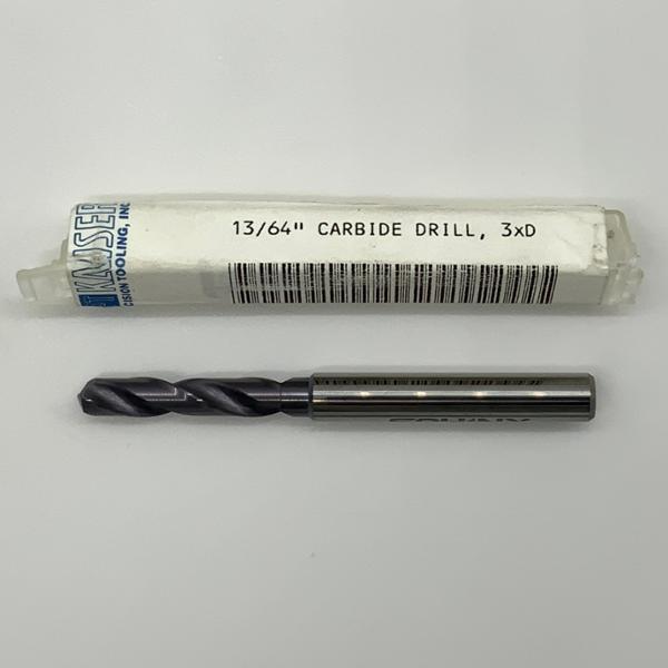Sphinx Solid Carbide 2 Flute Drill .2031 (13/64”) Cutting Dia X .88 Flute Length