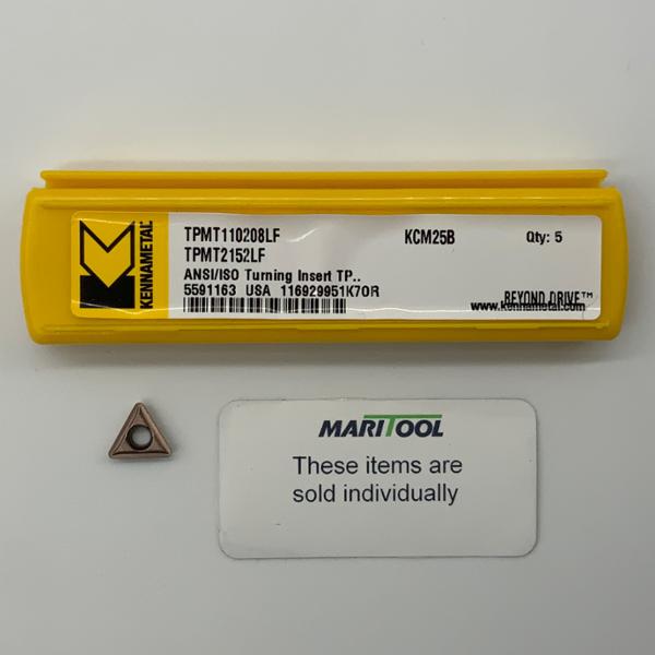 Kennametal TPMT110208LF KCM25B ( TPMT2152LF )
