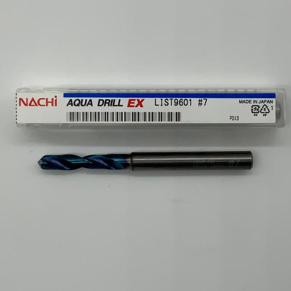 Nachi Solid Carbide 2 Flute Drill .2010 (#7) Cutting Dia X .98 Flute Length