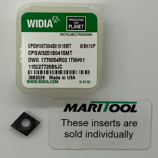 Widia CPGW09T304S01015MT WBH10P ( CPGW3251S0415MT )