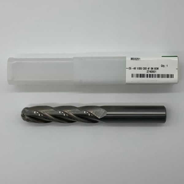 Widia Solid Carbide 4 Flute Ball Endmill .5000 (1/2”) Cutting Dia X 2.0 Flute Length