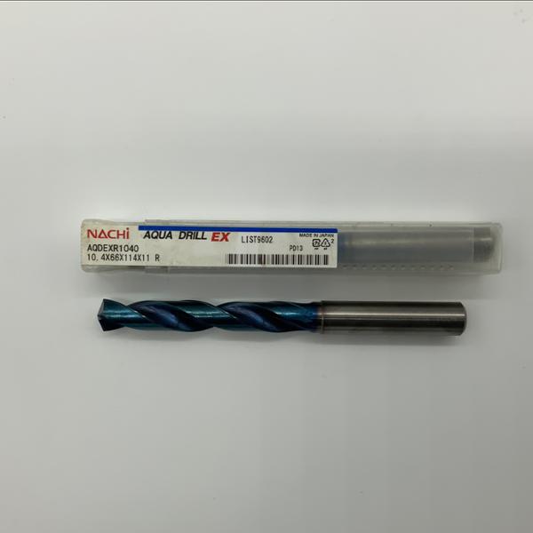 Nachi Solid Carbide 2 Flute Drill .4094 (10.4mm) Cutting Dia X 2.60 Flute Length