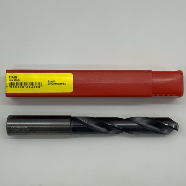 Dormer Solid Carbide 2 Flute Drill .5625 (9/16”) Cutting Dia X 2.75 Flute Length