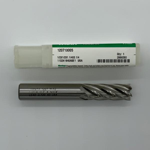 Widia Cobalt 6 Flute Endmill .5000 (1/2) Cutting Dia X 1.31 Flute Length