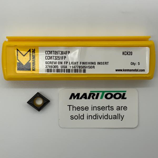 Kennametal CCMT09T304FP KCK20 (CCMT3251FP)