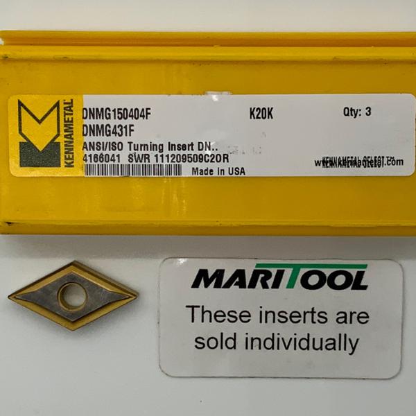 Kennametal DNMG150404F K20K ( DNMG431F )