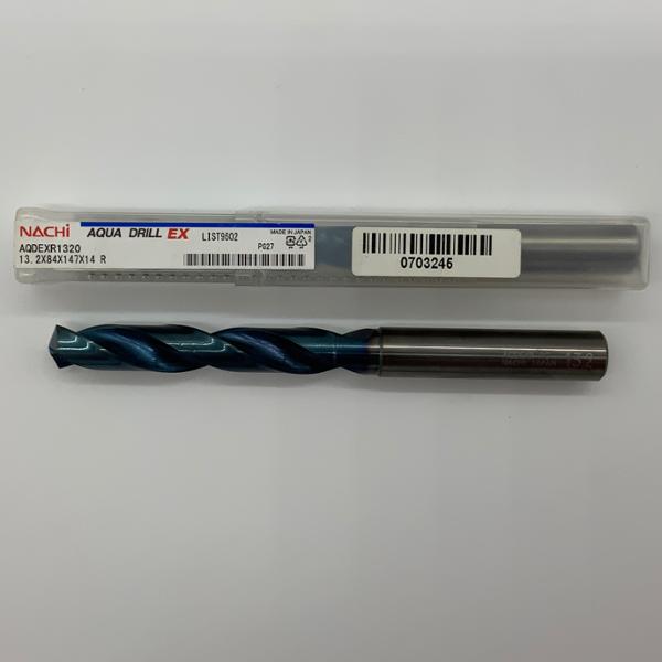 Nachi Solid Carbide 2 Flute Drill .5197 (13.2mm) Cutting Dia X 3.31 Flute Length