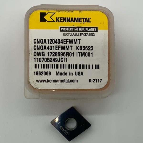 Kennametal CNGA120404EFWMT KB5625 ( CNGA431EFWMT )