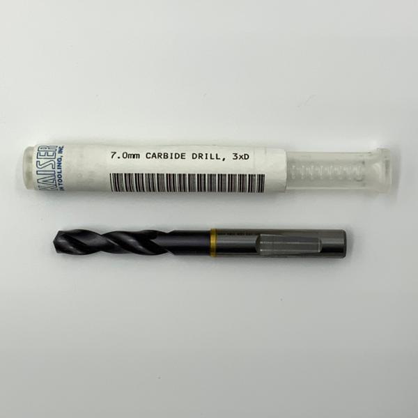 Sphinx Solid Carbide 2 Flute Drill .2756 (7.0mm) Cutting Dia X 1.04 Flute Length
