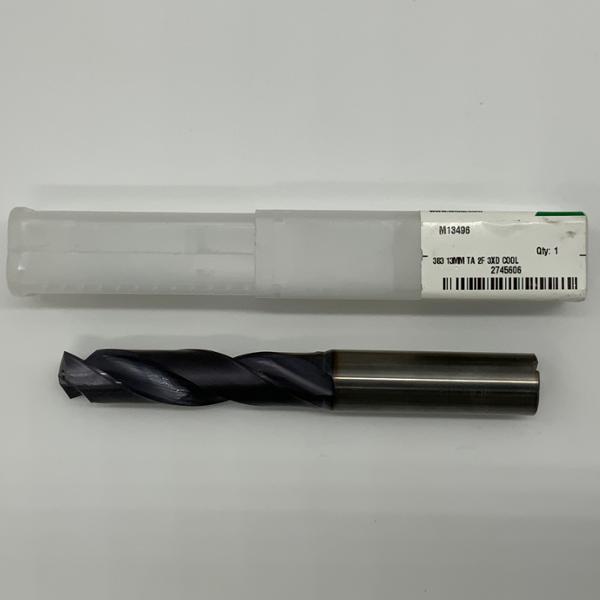Widia Solid Carbide 2 Flute Drill .5118 (13mm) Cutting Dia X 2.05 Flute Length Coolant Thru