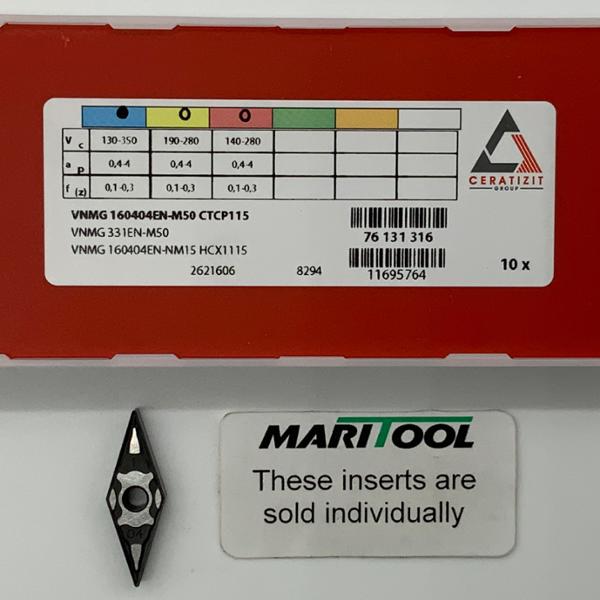 Ceratizit VNMG160404EN M50 CTCP115 ( VNMG331EN M50 )